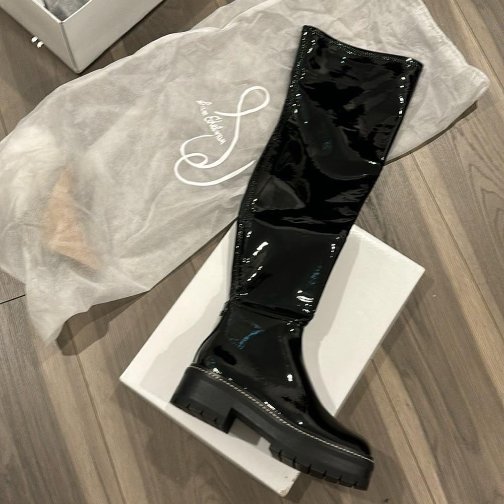 Sam Edelman Lydia Knee Over the Knee Boot (Women) - BLACK - US size 6.5